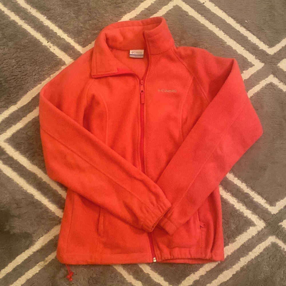 Columbia pink women’s fleece jacket size S